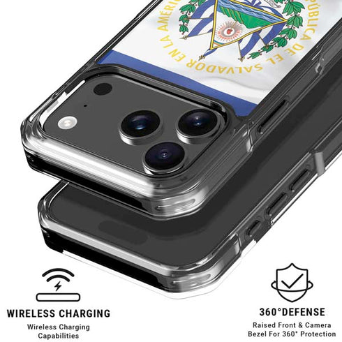 El Salvador Flag iPhone 17 Pro Max Clear Case
